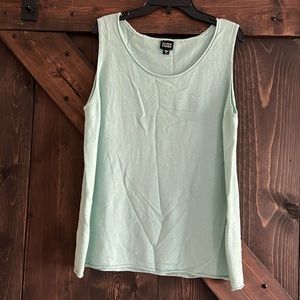 Eileen Fisher silk cashmere sweater tank XL